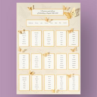 Butterfly Table Plan